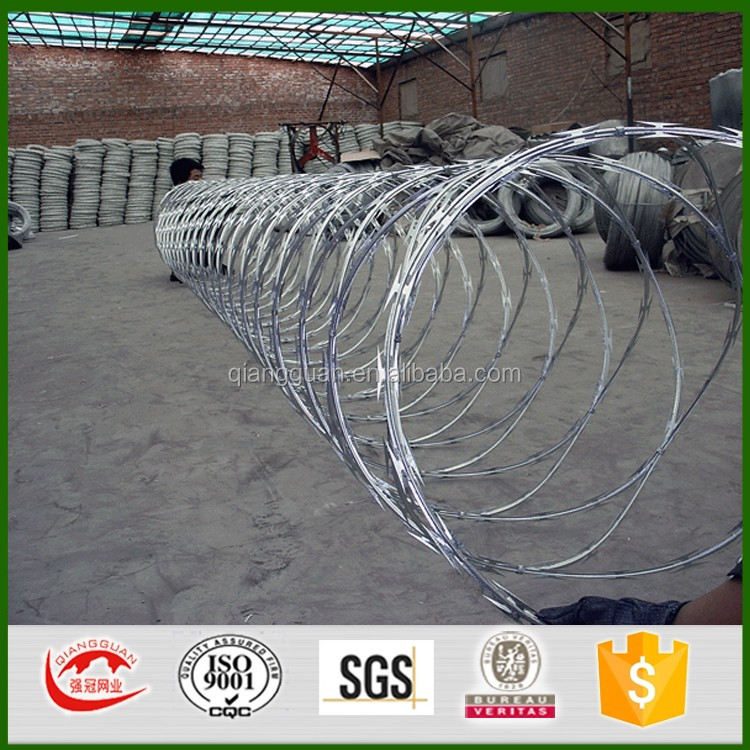 bto25 cbt60 cbt65 stainless steel 430 razor wire /bto30 razor wire mesh/bto22 concetina wire barrier