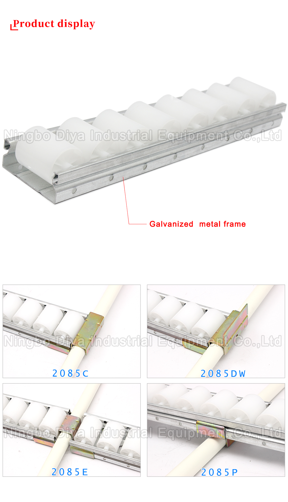 China Manufacturer sliding roller track for pipe rack system