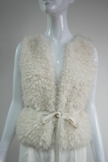 Ladies' soft fake fur vest