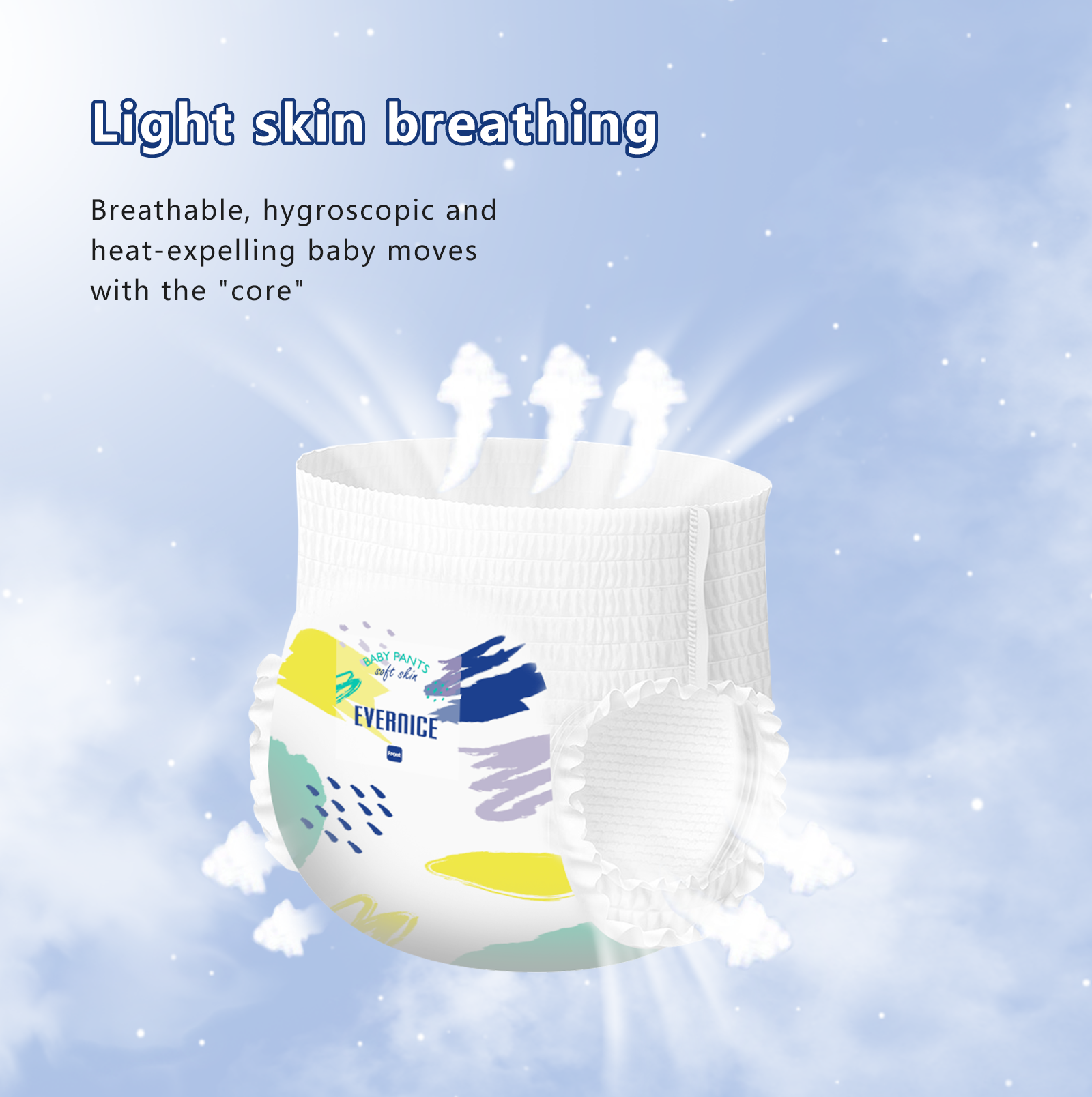 Ultra absorbierende nächtliche Babywindeln