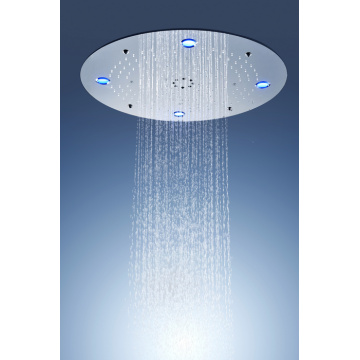 cabezal de ducha de baño con espray de lluvia led