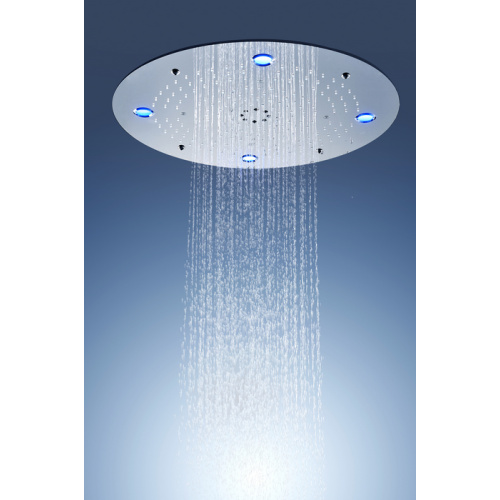 cabezal de ducha de baño con espray de lluvia led