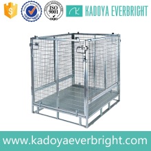 Warehouse galvanized folding metal storage cage