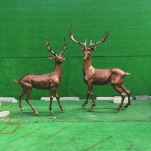 Fiberglass reindeer elk resin deer sculpture for christmas decoration