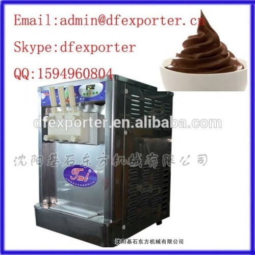 Commercial three flavour ice cream maker / desktop soft ice cream machine / new design ice cream maker