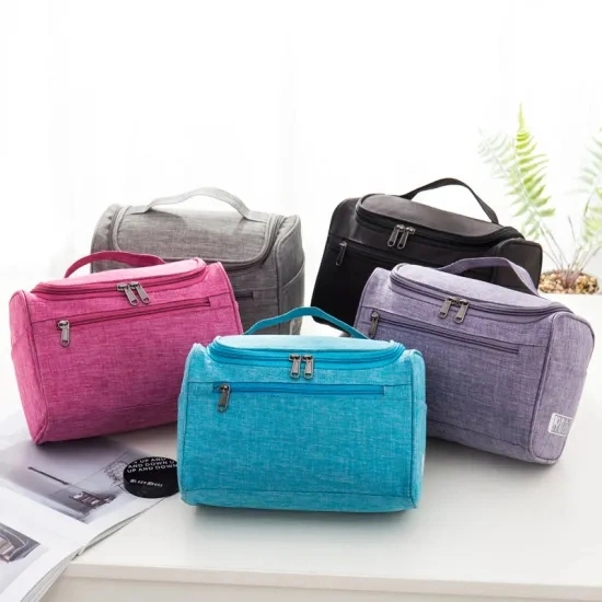 Makeup Bag Cheap Women Bags Men Large Waterproof Nylon Travel Cosmetic Bag