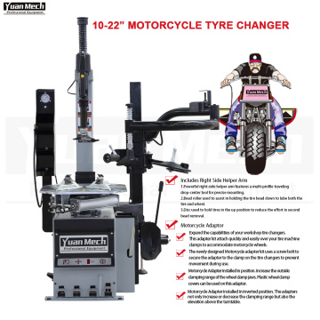 Changeur de pneus de moto entièrement automatique d&#39;inclinaison