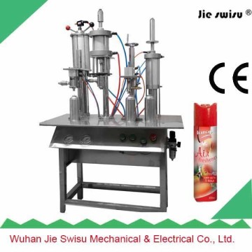 Semi-Automatic aerosol filling machine for dishwasher air freshener