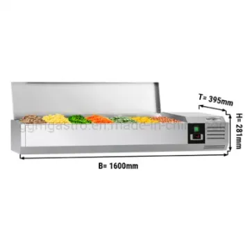 Refrigerated Countertop Vrx Display Cooler with Gn Pans