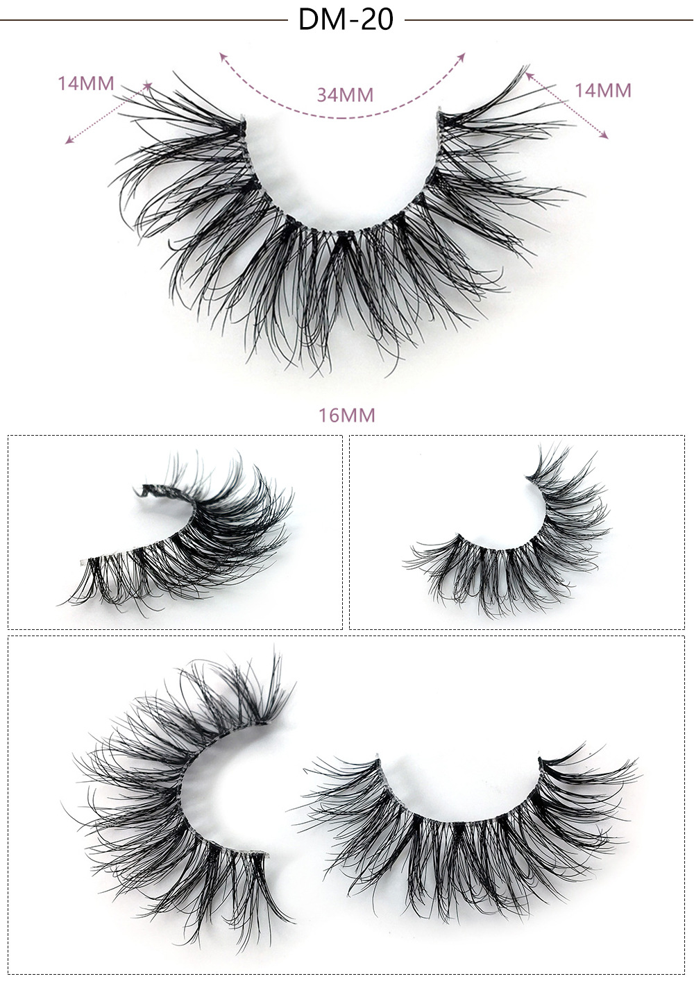 one Pair magnetic false eyelashes with luxurious box