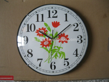 wall clock with vaulted glass