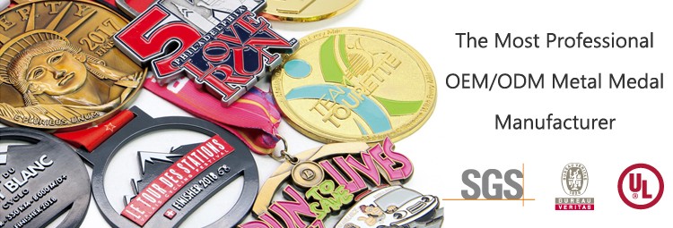 Hot Sale Custom Metal Enamel 3D Map Sports Day Medals