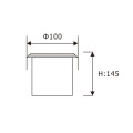 LEDER Encastré Pathway 7W LED Creusée Lumière