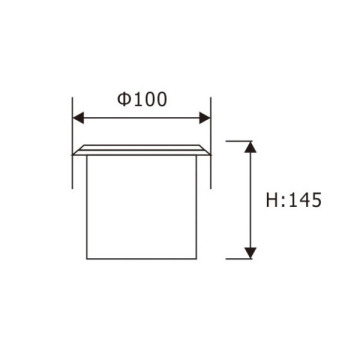 I-LEDER i-Recessed Pathway 7W yokukhanya okungaphakathi kwe-LED