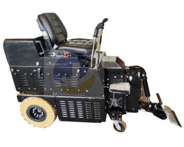 VCT Tile Playground Rubber Floor Removal: Floor Scraper Machine