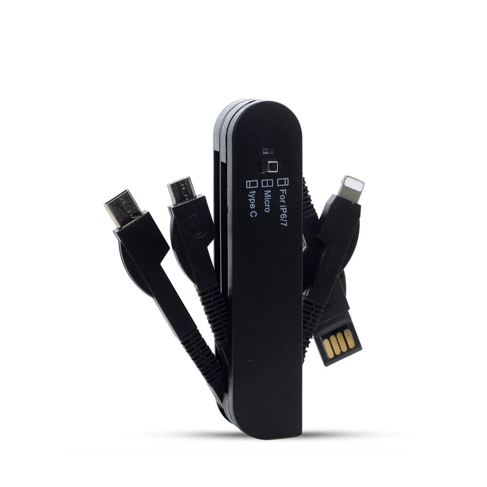 Yijiashishang Shenzhen factory 3 in 1 Adaptor cable Swiss Army Knife multi Charge Cable for Android Micro usb,iPhone and USB C