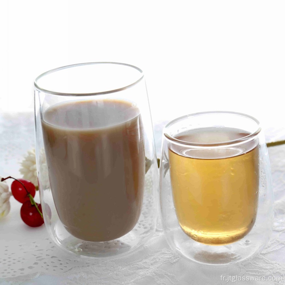 Tasse à café en verre avec boîte-cadeau