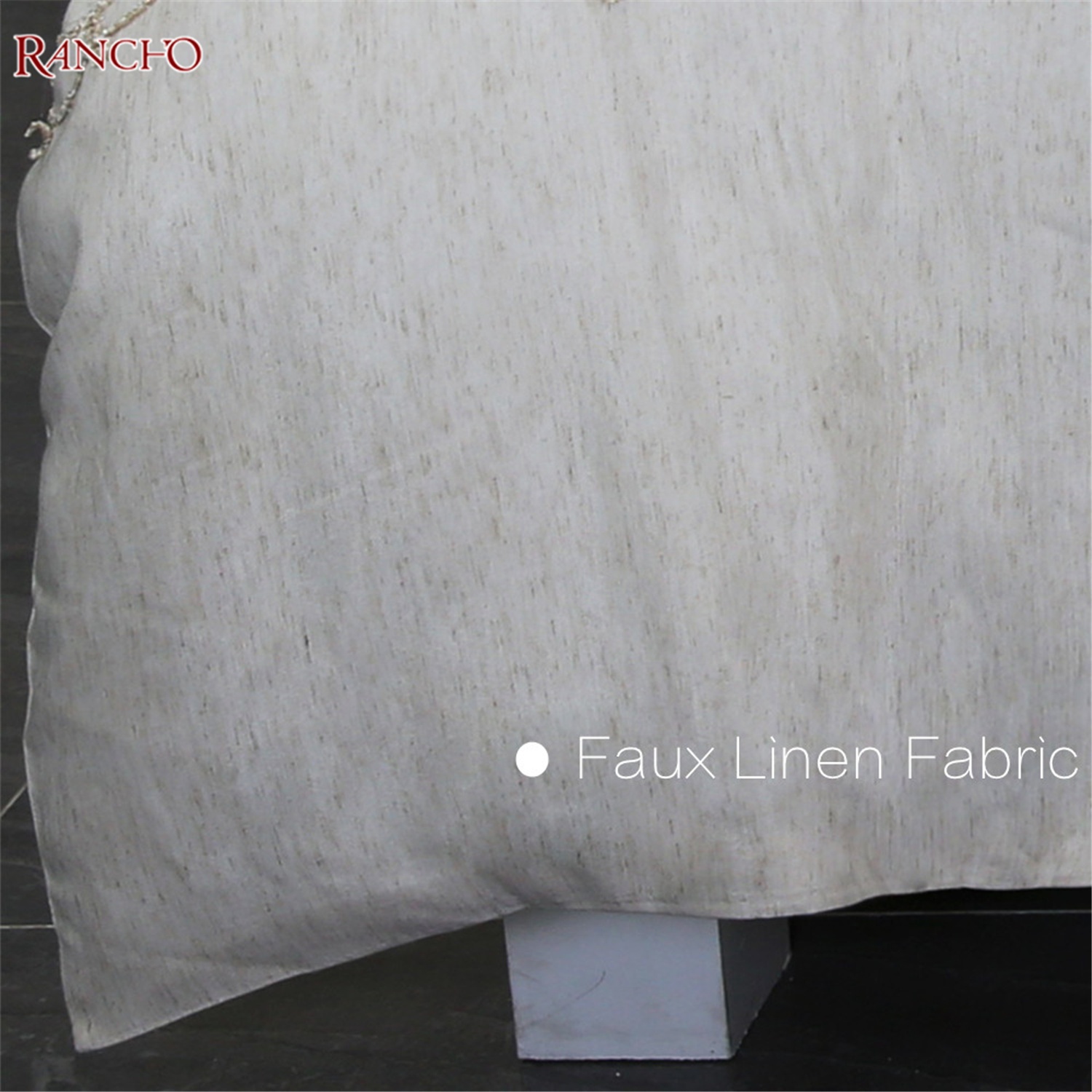 Faux Linen Fabric Bracforter King Size Zestaw pościel