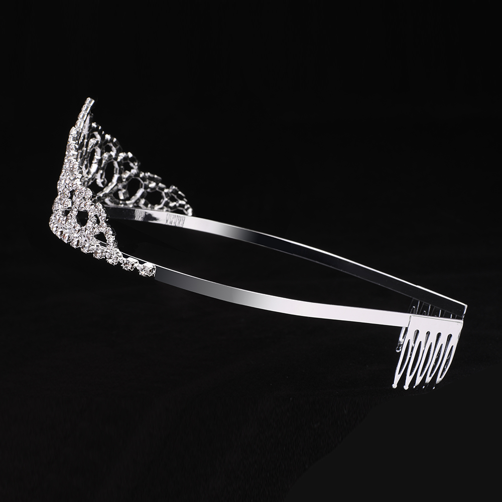 Baroque Wedding Tiara Women's Pageant Crown Birthday Party Tiara With Combs