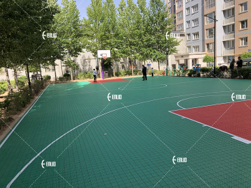 FIBA Basketball Outdoor Floor Interlocking Tiles Sports Tiles