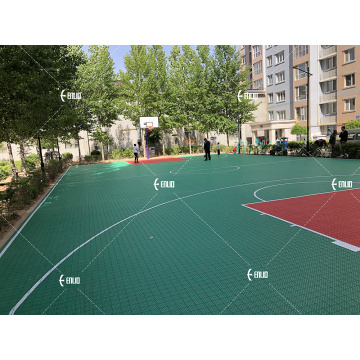 PP Utomhusgolv Interlocking Tiles PP Sport Basketball Tennis Court Tiles