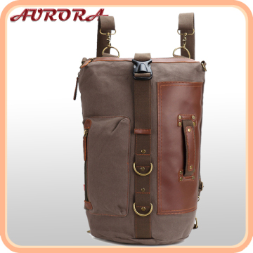 Brown sports backpack augur canvas bags backpack khaki brown army green