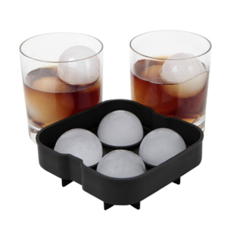 Reusable 4*4.5cm Sphere Silicone Ice Ball Maker Mold