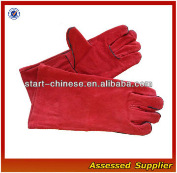 Split Cowhide Welding Gloves/leather welding gloves/leather welding gloves/cow welding leather gloves