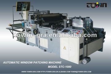 Auto window patching machine tissue box