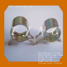 Spring Hose Clamp Hose Clip Yellow Zinc