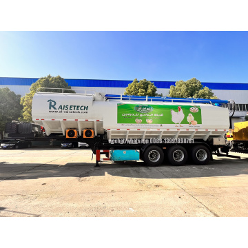 Aluminium Alloy 50-60m³ Bulk Feed/ Cereal Transport Semi Trailer