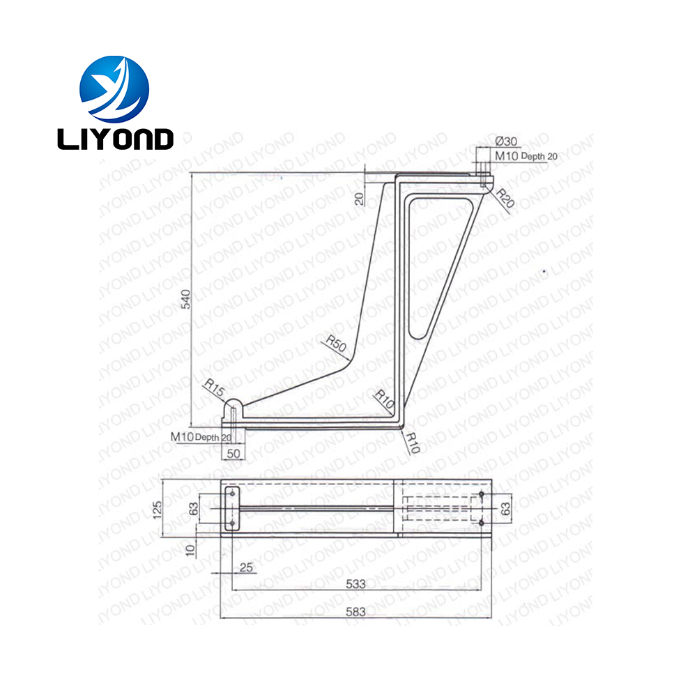 Cranked Plate bending plate Epoxy Resin contact box bending for  high voltage switchgear LYC274