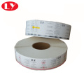 Impresión de etiqueta de vinilo PVC en rollo