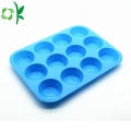 Kualitas Tinggi 12 Cangkir Silicone Muffin Pan Cetakan