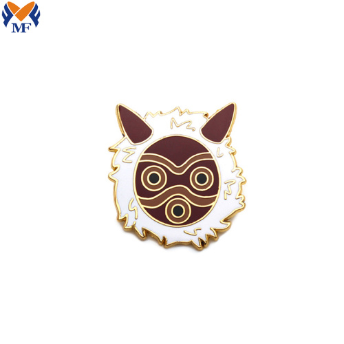 Metal enamel mask pin for carnival Halloween