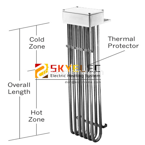 チタンチューブラーイマージョンヒーター産業暖房プロセス