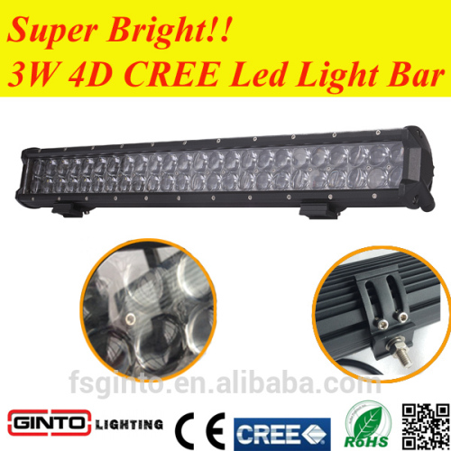 12v 24V 90w industrial car bar light agricultural vehicles light 3W led 4D reflector 90w 14.5inch light bar
