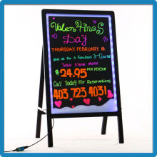 Aluminium alloy full color 90 kinds flashing modes illuminated flashing writing erasable outdoor menu boards