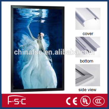 Led lenticular light box slim photo frame