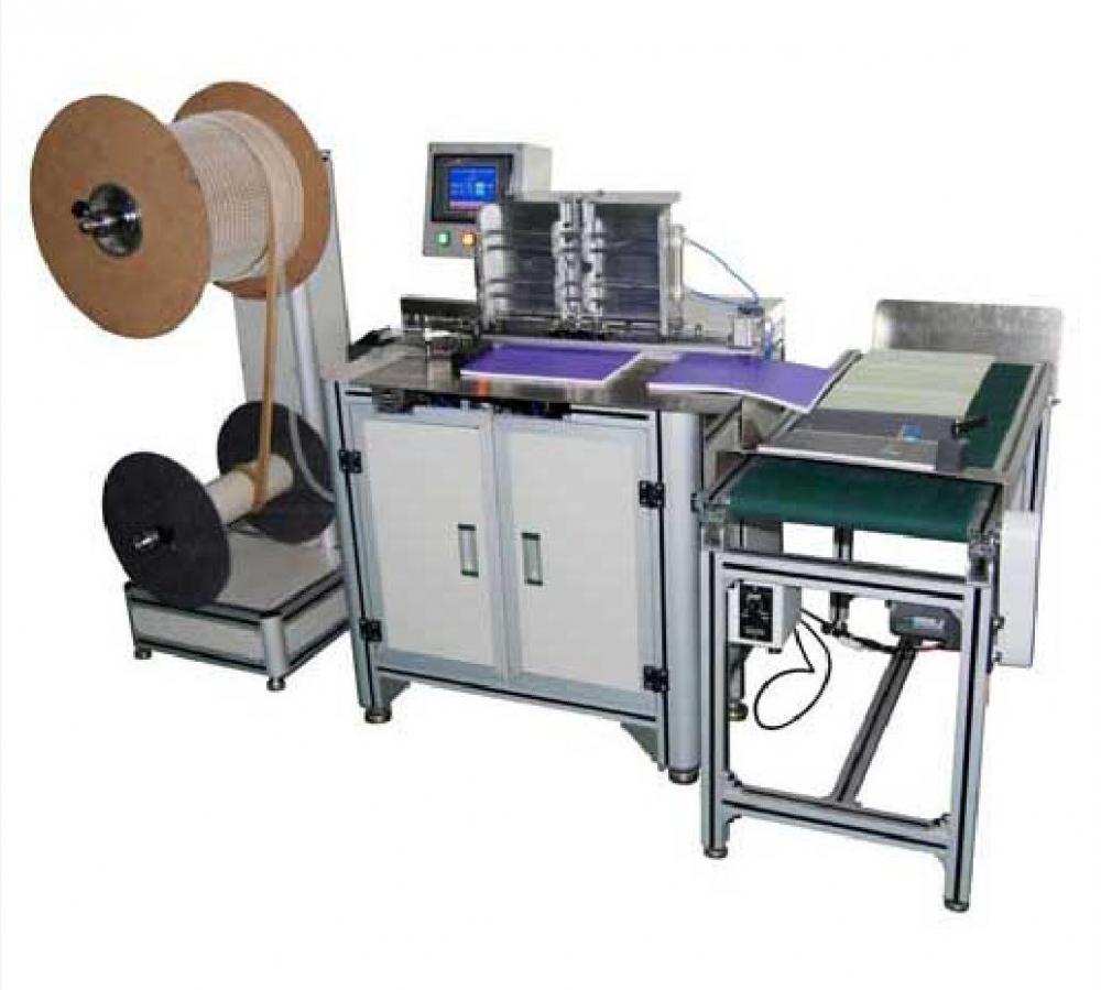 Semi-automatic double wire loop spiral binding machine