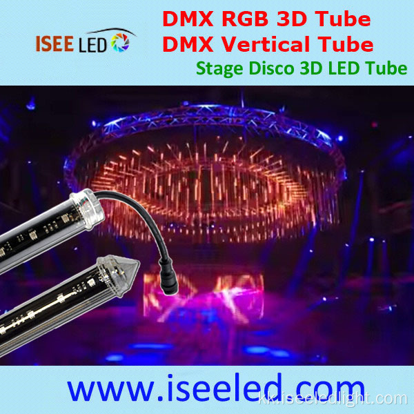 Disco 3D RGB жарық диоды-диодты түтікке бағытталған сахна шамы