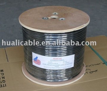 Black /White Coaxial Cable RG6U ,CCTV Coaxial Cable