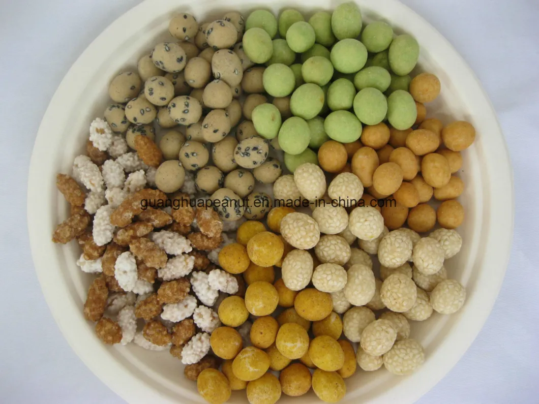 White Sesame-Coated Peanuts in Bulk Peanut Leisure Snack