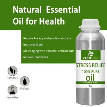 Relief sakit kepala label pribadi mengurangi stres campuran minyak esensial senyawa untuk diffuser aromaterapi pijat dengan kualitas tinggi