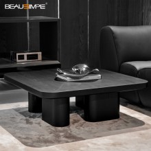 Modern Matte Black Coffee Table