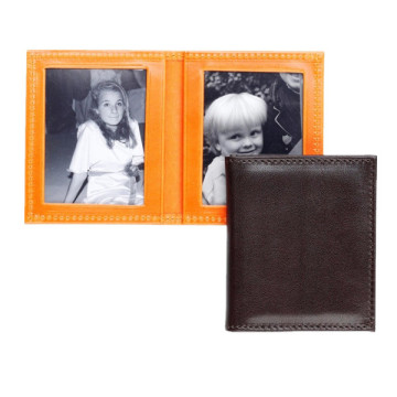 Leather square 2x2 photo picture frame
