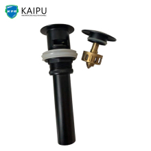 Black pop up basin waste