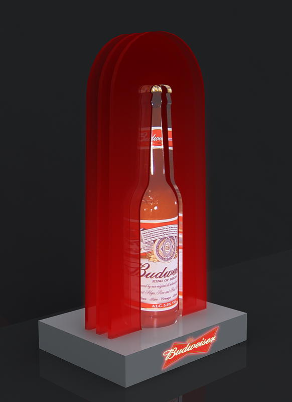 beer bottle glorifier inbev