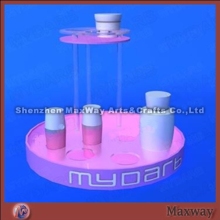 Pink Round Original Acrylic Comestic Display Rack