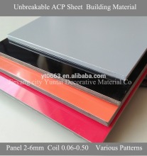 2MM 3MM 4MM ACM Panel unbreakable Core Aluminum Composite Panel price list